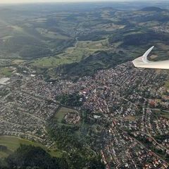 Flugwegposition um 17:06:00: Aufgenommen in der Nähe von Göppingen, Deutschland in 1074 Meter